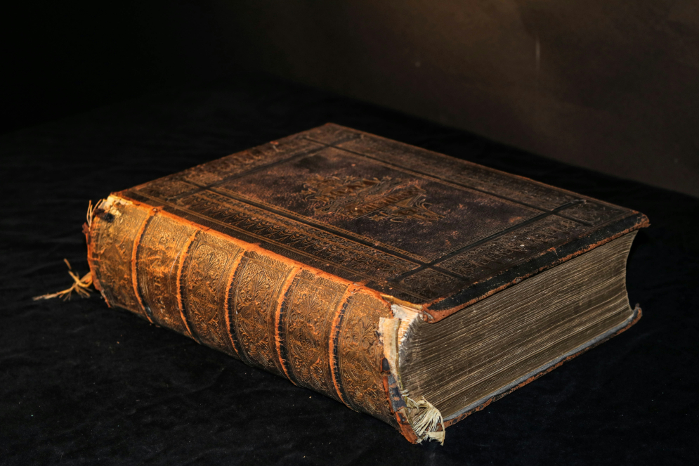 Tattered old book 