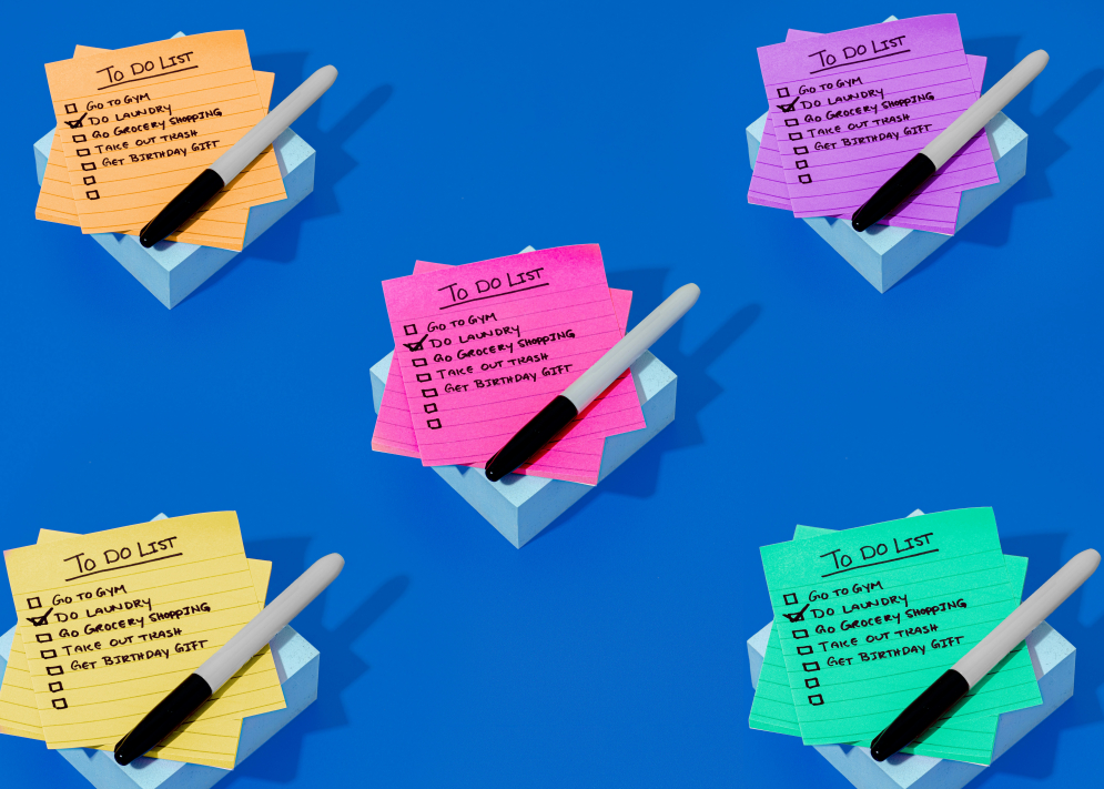 image of post it notes with lists