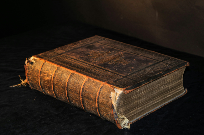 Tattered old book 