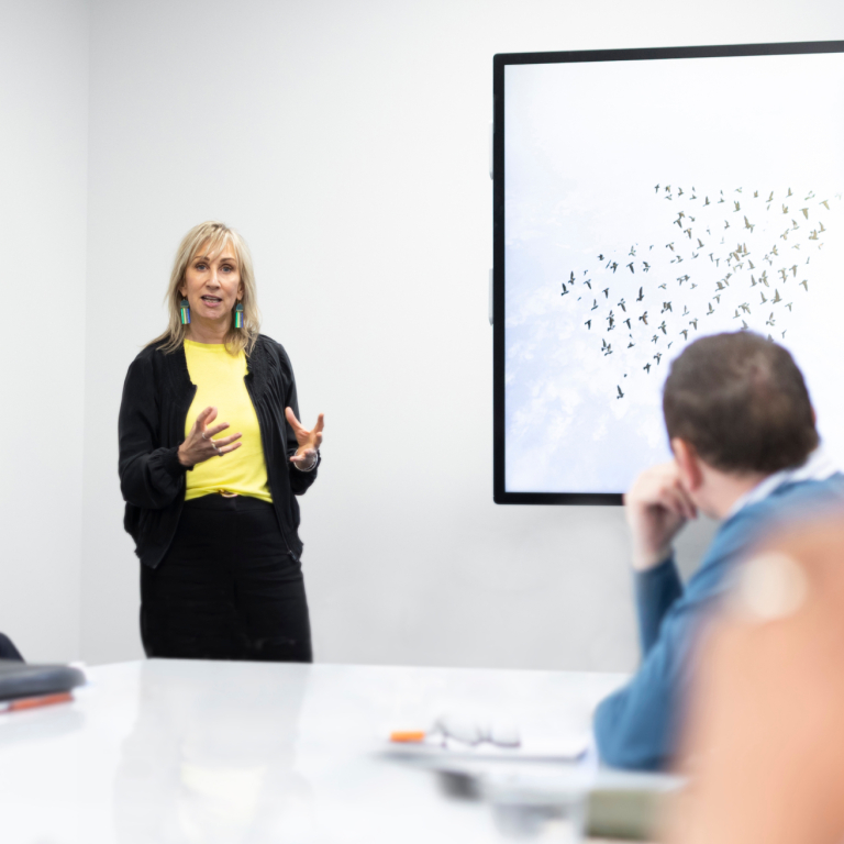 Suzi presenting