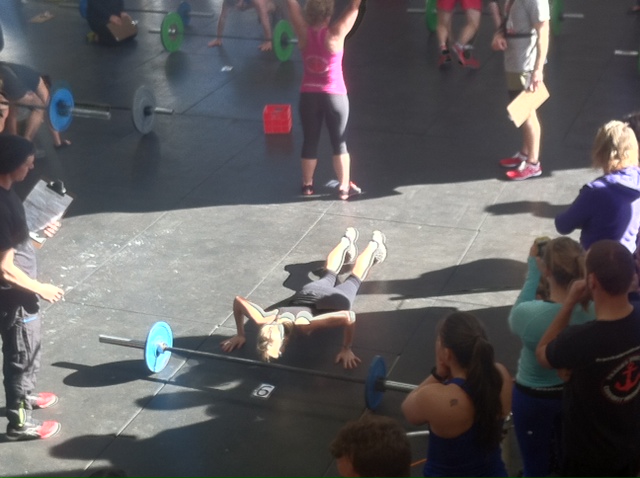 Me, competing at my very first CrossFit competition. 