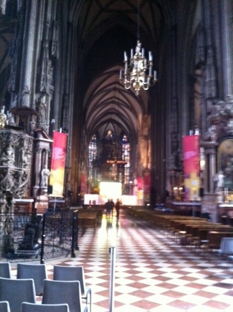 Inside St Stephens Cathedral.